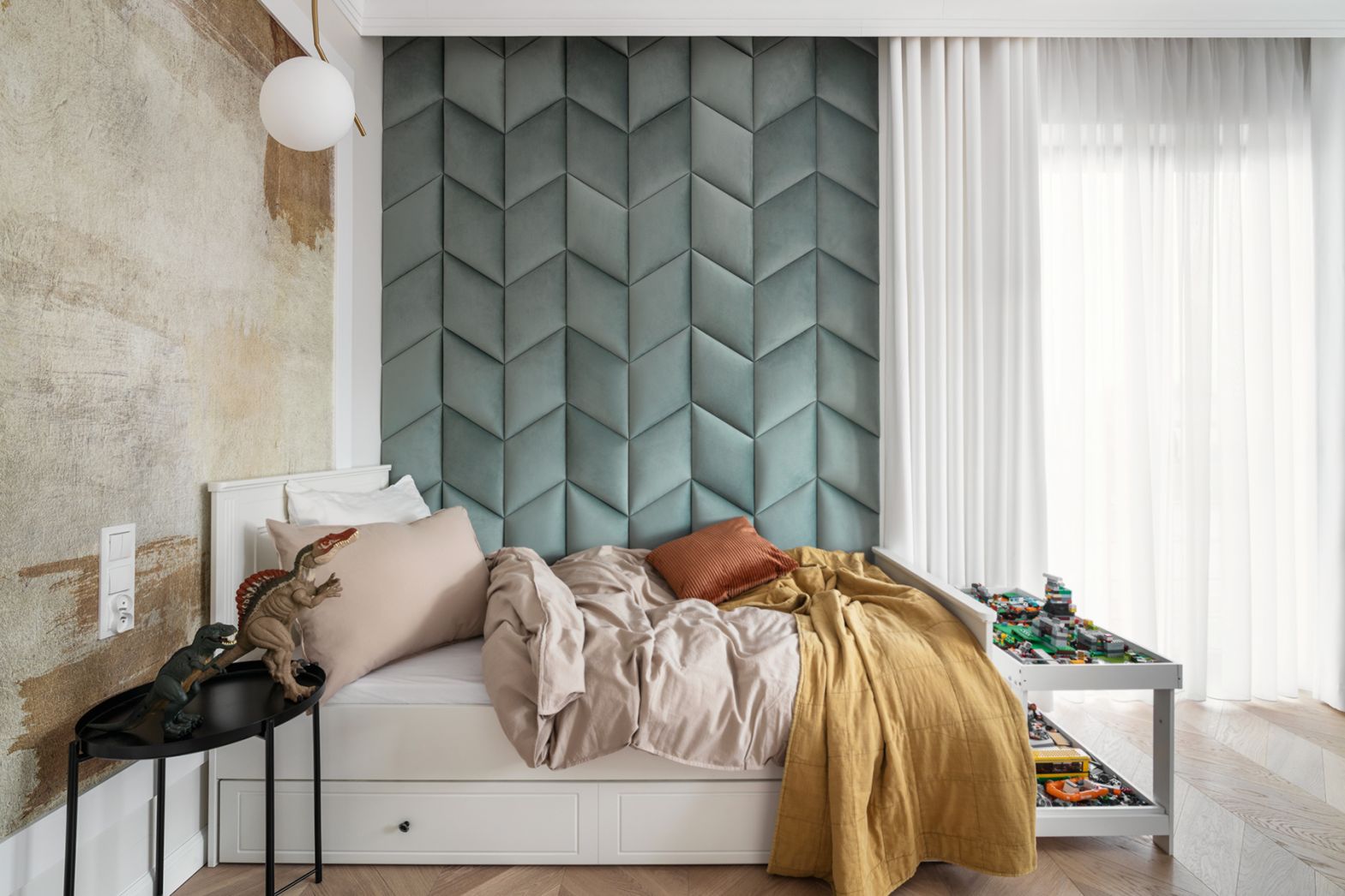 INES Sparset Jugendzimmer | 3-teilig | Bett + Kommode + Schrank | weiß – Bild 5