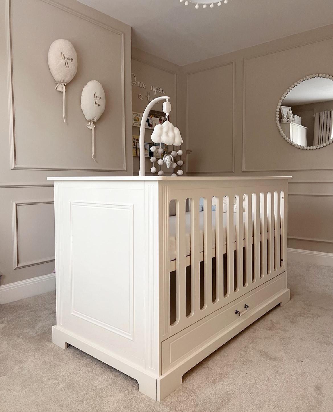 INES Bellamy Sparset Kinderzimmer | 3-teilig | Bett + Kommode + Schrank | Weiß – Bild 2