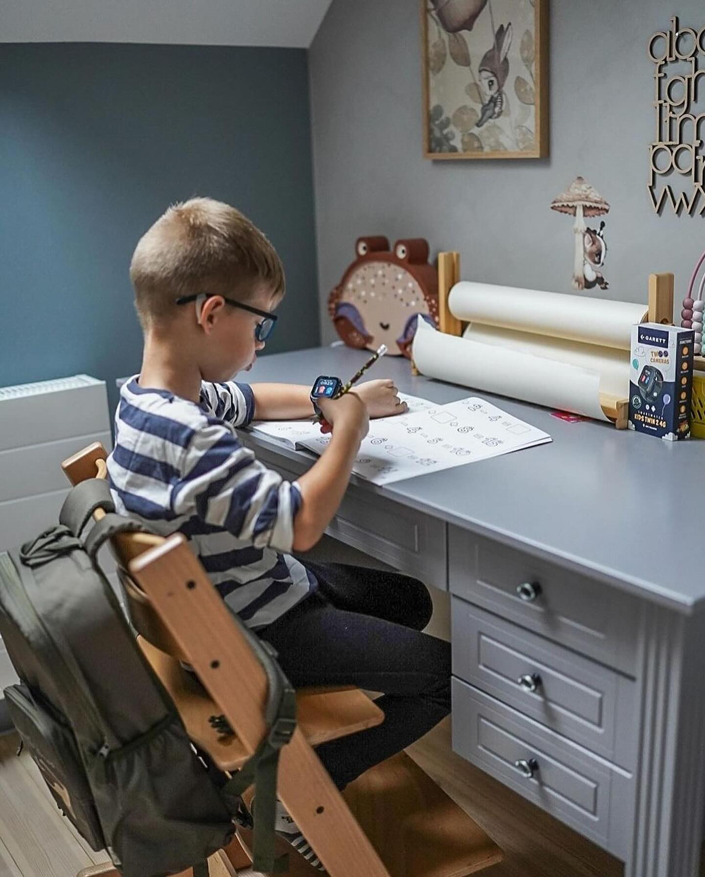 INES Bellamy Sparset Jugendzimmer | 2-teilig | Bett + Kommode | Grau – Bild 16