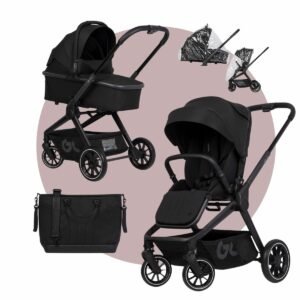 RIKO REVA Kinderwagen | Sparset: Babywanne + Sportwagen + ALU-Gestell