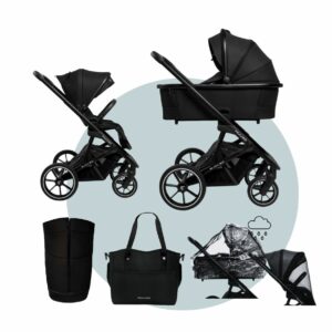MUUVO Slick 2.0 | Kinderwagen SET mit Babywanne + Sportsitz + Zubehör