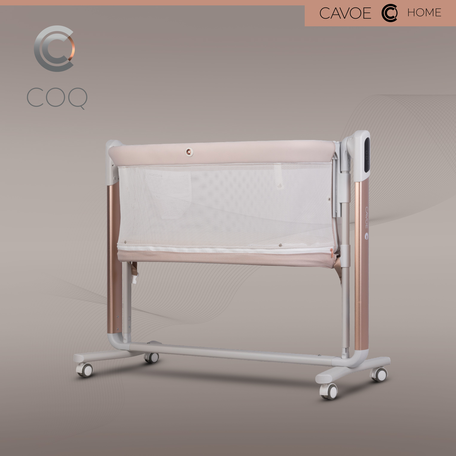 Cavoe COQ | Babybett mit elektrischer Wiegefunktion | 4in1 mit Bluetooth Lautsprecherfunktion – Bild 9