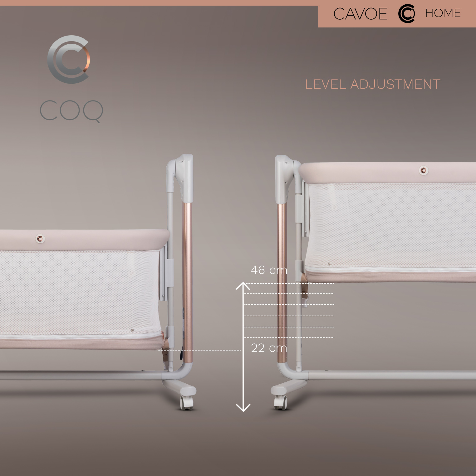 Cavoe COQ | Babybett mit elektrischer Wiegefunktion | 4in1 mit Bluetooth Lautsprecherfunktion – Bild 14