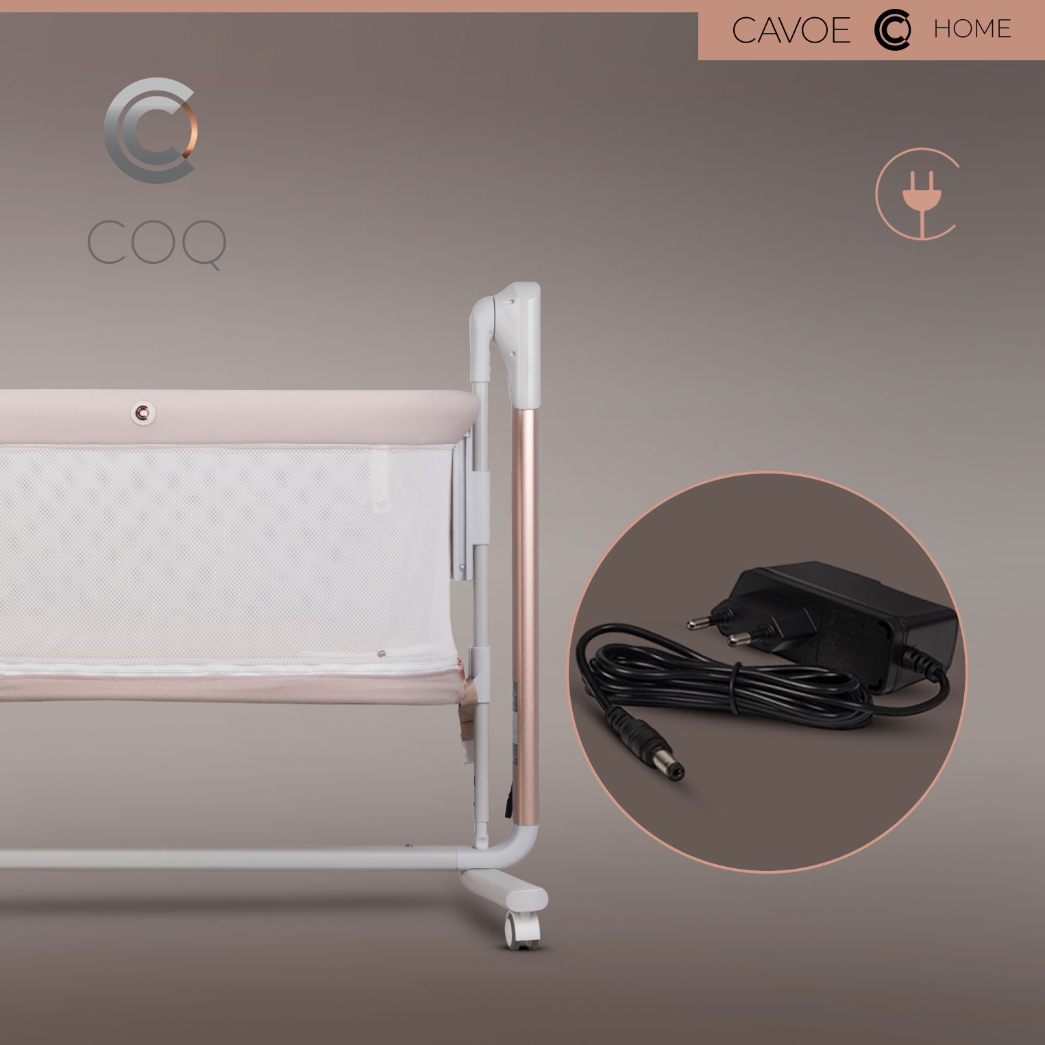 Cavoe COQ | Babybett mit elektrischer Wiegefunktion | 4in1 mit Bluetooth Lautsprecherfunktion – Bild 11
