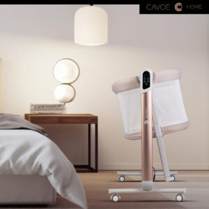 Cavoe COQ | Babybett mit elektrischer Wiegefunktion | 4in1 mit Bluetooth Lautsprecherfunktion