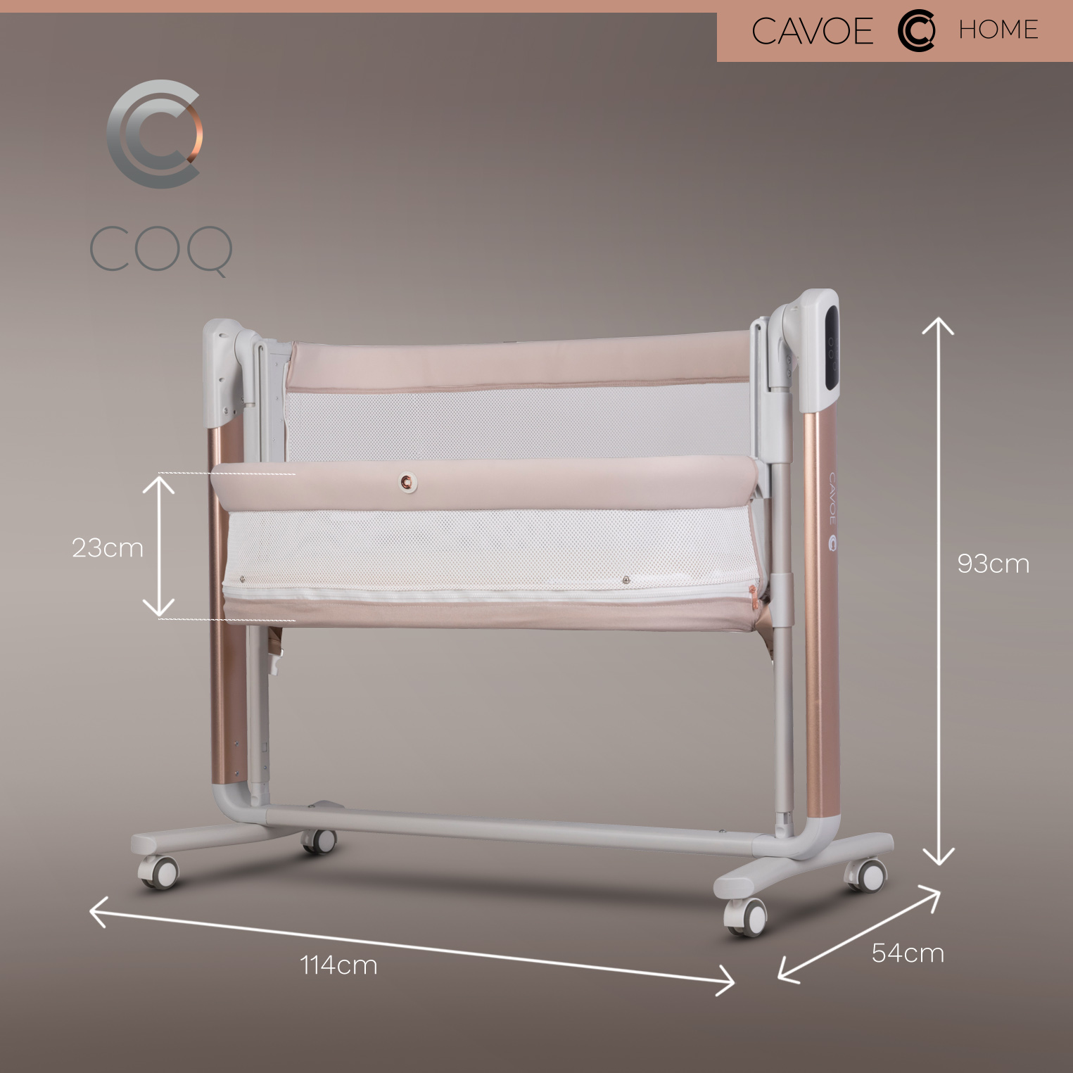 Cavoe COQ | Babybett mit elektrischer Wiegefunktion | 4in1 mit Bluetooth Lautsprecherfunktion – Bild 16