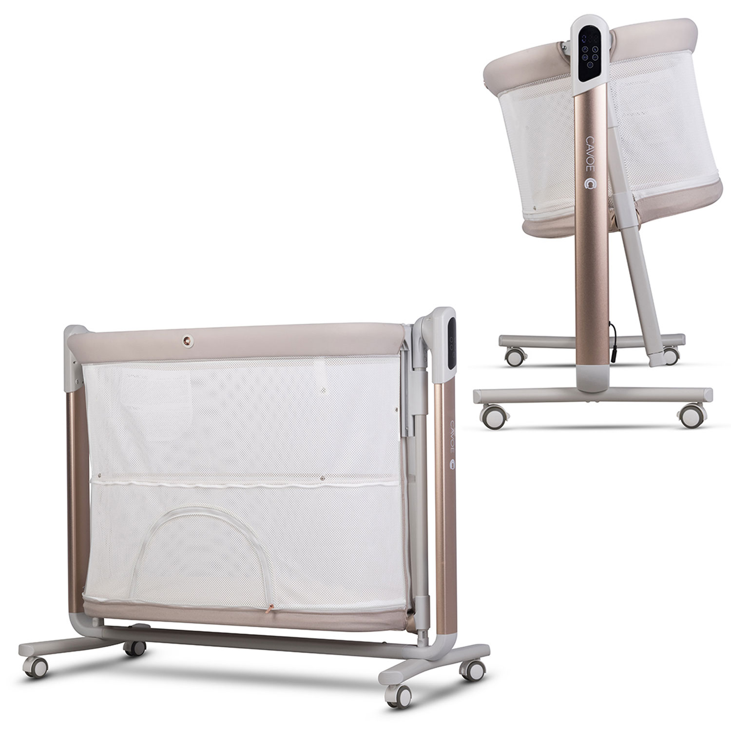 Cavoe COQ | Babybett mit elektrischer Wiegefunktion | 4in1 mit Bluetooth Lautsprecherfunktion – Bild 48