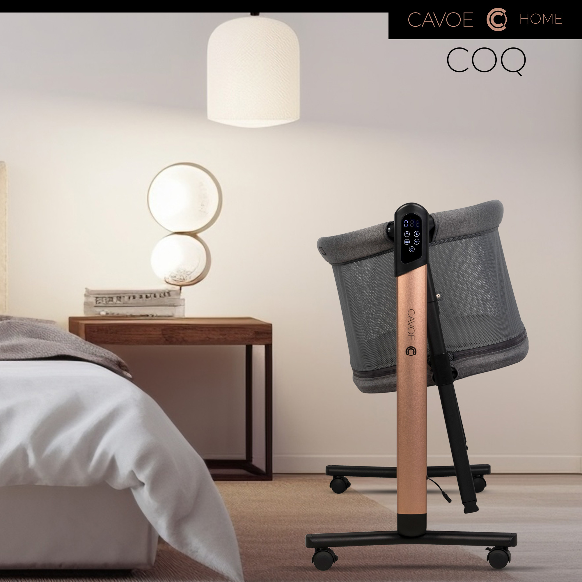 Cavoe COQ | Babybett mit elektrischer Wiegefunktion | 4in1 mit Bluetooth Lautsprecherfunktion – Bild 52