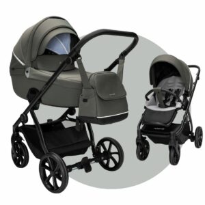 Noordi FJORDI V2 | 2 in 1 SET Kinderwagen mit Babywanne + Sportwagen + Wickeltasche