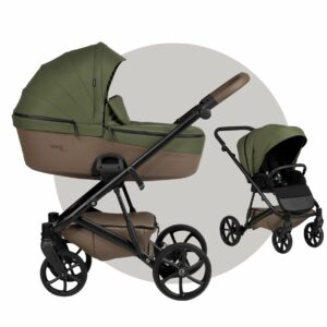 TUTIS VIVA 6+ | 2 in 1 SET Kinderwagen mit Babywanne + Sportwagen + Wickeltasche