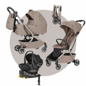 CARRELLO | MAGIA Kinderwagen | MEGASET: Babywanne + Sportsitz + Wickelrucksack + Adapter + Autoschale + Isofix