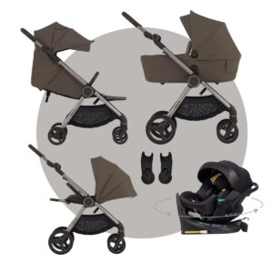 MEGASET Anex IQ PREMIUM Kinderwagen | Babywanne + Sportwagen + Reise-Buggy + Autoschale + Isofix