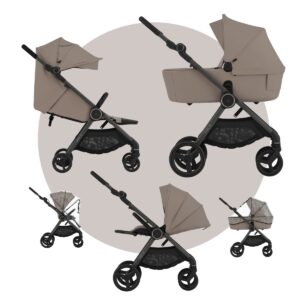 Anex IQ BASIC Kinderwagen | Babywanne + Sportwagen + Reise-Buggy | All in One Angebot