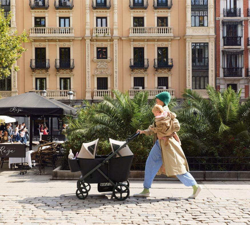 Megaset: ANEX MODU Zwillingskinderwagen: 2 Wannen + 2 Sitzeinheiten + 1 Rahmen +2 Autoschalen + 2 Isofix – Bild 81