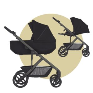 ANEX MODU Einzelkinderwagen | 1 Babywanne + 1 Sitzeinheit + 1 Rahmen