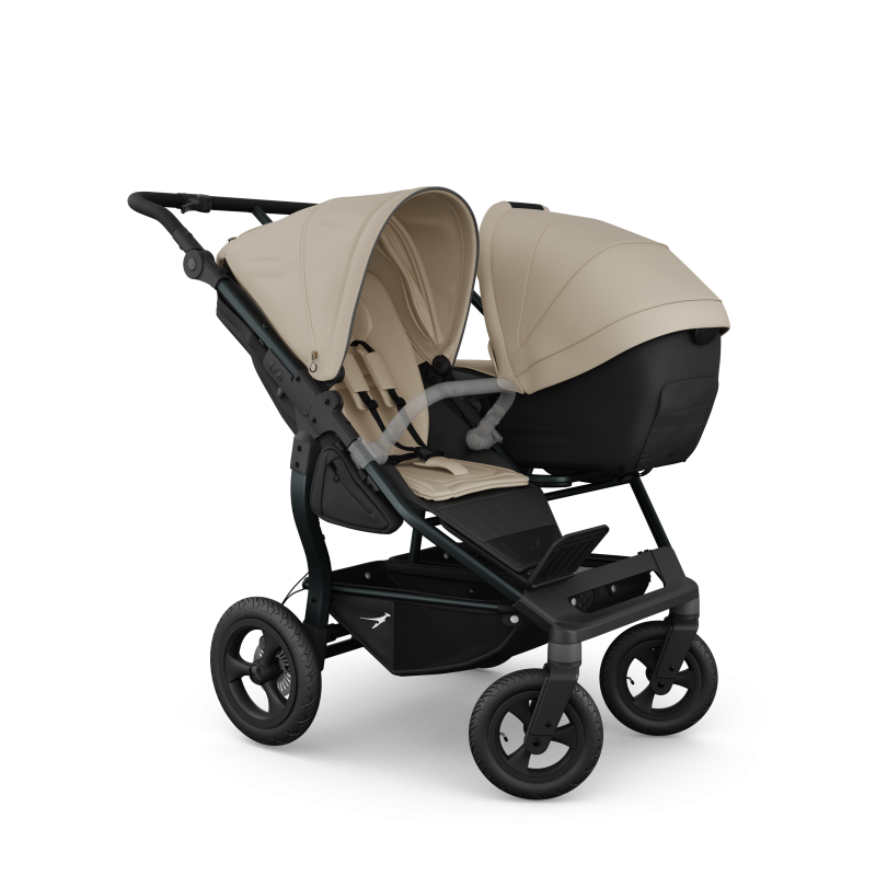 TFK DUO Megaset | Zwillingskinderwagen | 2 x Babywanne & Sportsitz + Adapter + Autoschale + Isofix Station – Bild 35