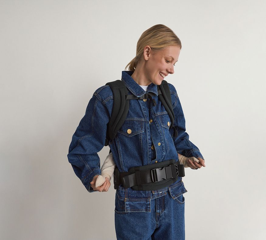 ANEX Whiz-hug Babytrage | mitwachsend | ab Geburt nutzbar – Bild 21