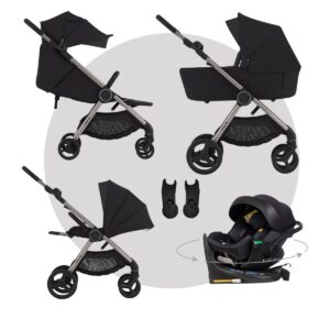 MEGASET Anex IQ PREMIUM Kinderwagen | Babywanne + Sportwagen + Reise-Buggy + Autoschale + Isofix