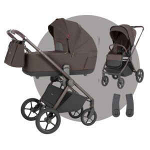 CARRELLO | ULTRA Kinderwagen | 13 tlg. SET: Babywanne + Sportsitz + Wickeltasche + Adapter
